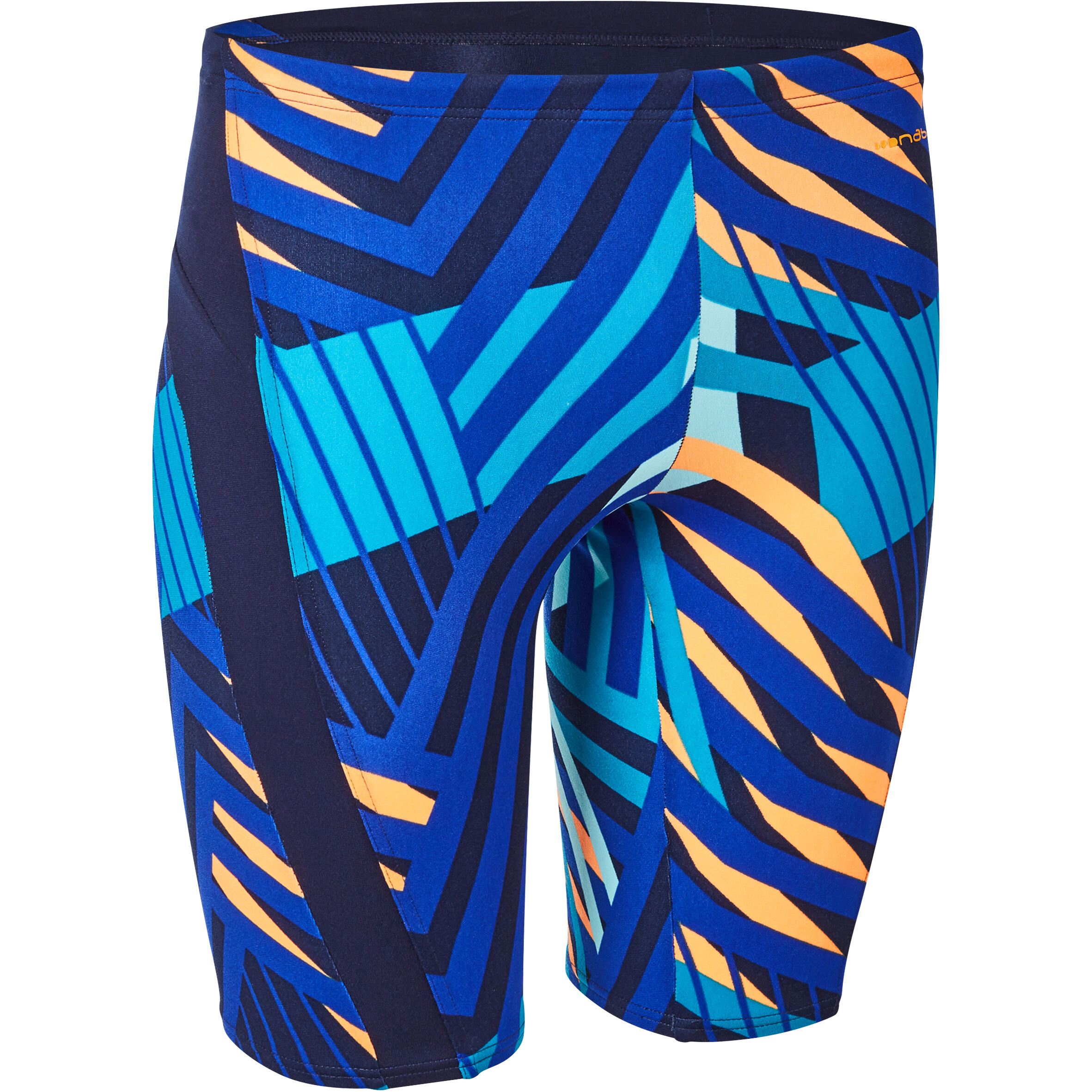 Men Swimming jammer shorts - Blue orange - By NABAIJI | Decathlon