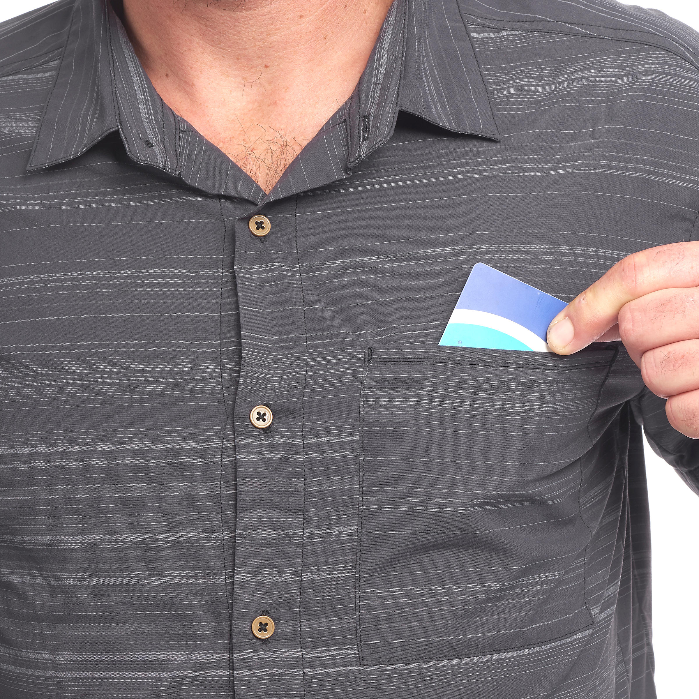 Travel 100 Men's Fresh Short-sleeved Shirt - Grey Stripes - By FORCLAZ | Decathlon
Travel 100 Men's Fresh Short-sleeved Shirt - Grey Stripes - By FORCLAZ | Decathlon