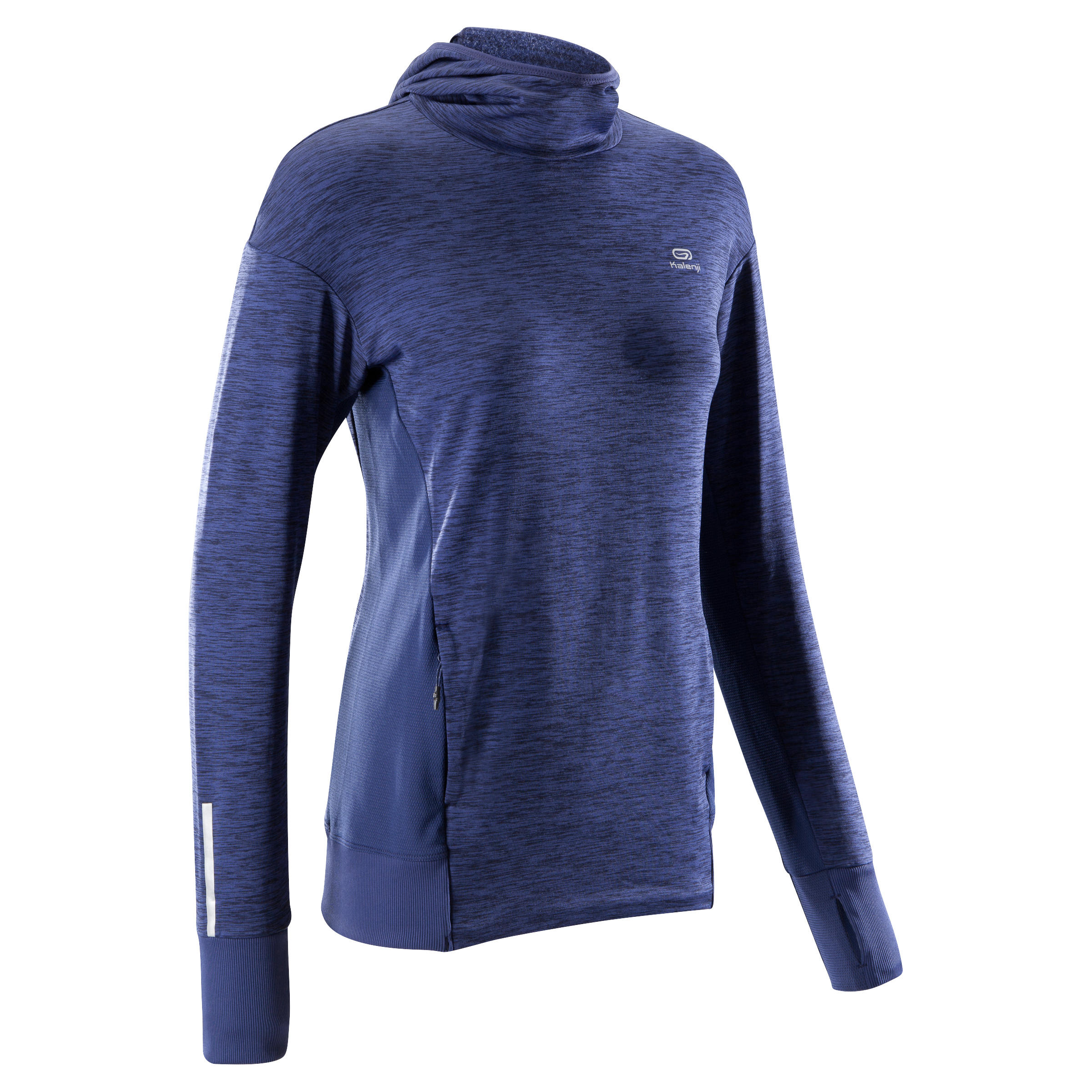 Run Warm Hooded Women'S Jersey - Blue - By KALENJI | Decathlon
