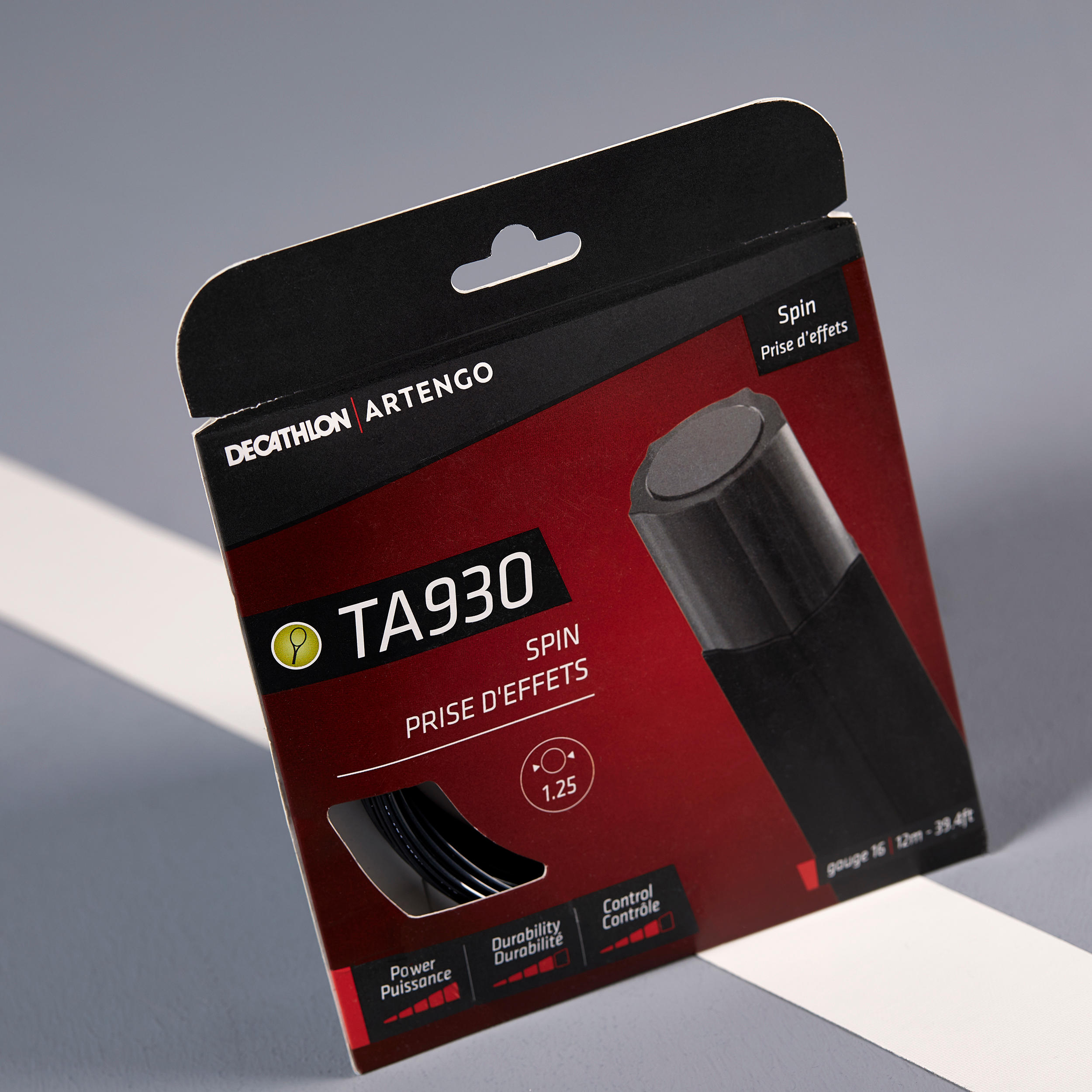 TA 930 Spin Monofilament Pentagonal 1.25 mm Gauge Tennis String - Black - By ARTENGO | Decathlon
TA 930 Spin Monofilament Pentagonal 1.25 mm Gauge Tennis String - Black - By ARTENGO | Decathlon