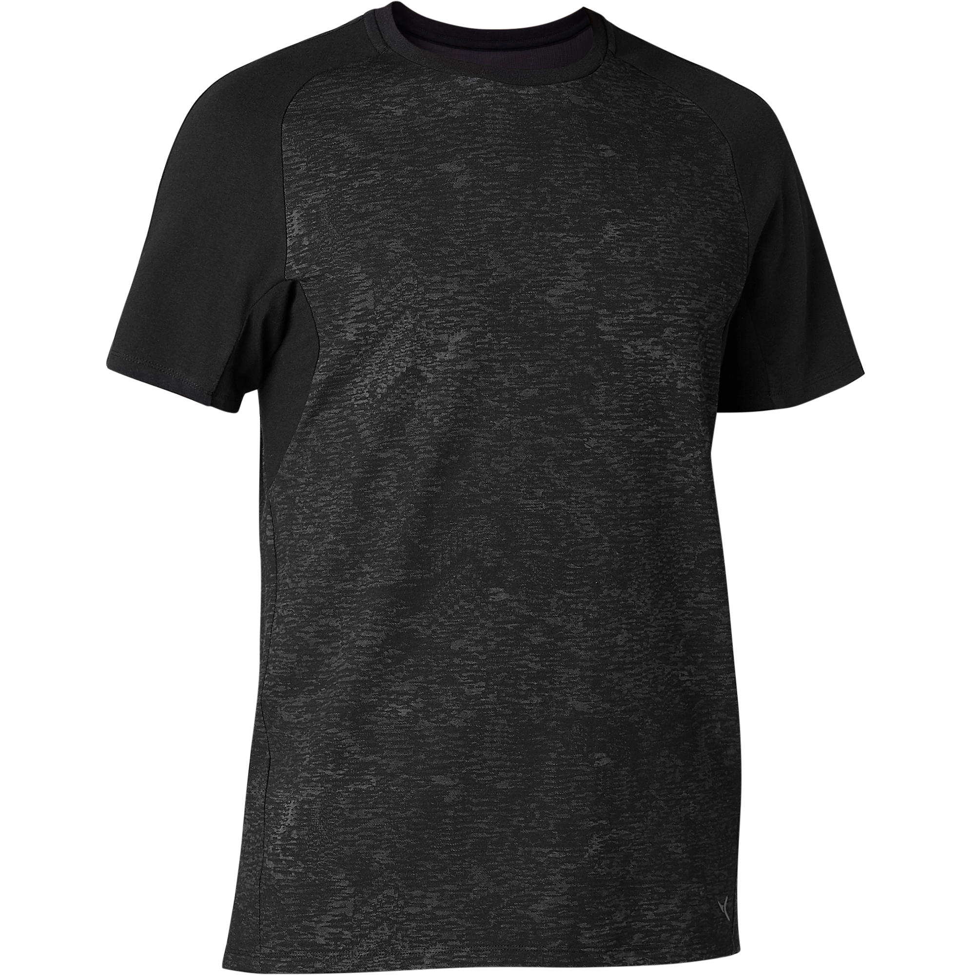520 Regular-Fit Pilates & Gentle Gym T-Shirt - Dark Grey Print - By NYAMBA | Decathlon
520 Regular-Fit Pilates & Gentle Gym T-Shirt - Dark Grey Print - By NYAMBA | Decathlon