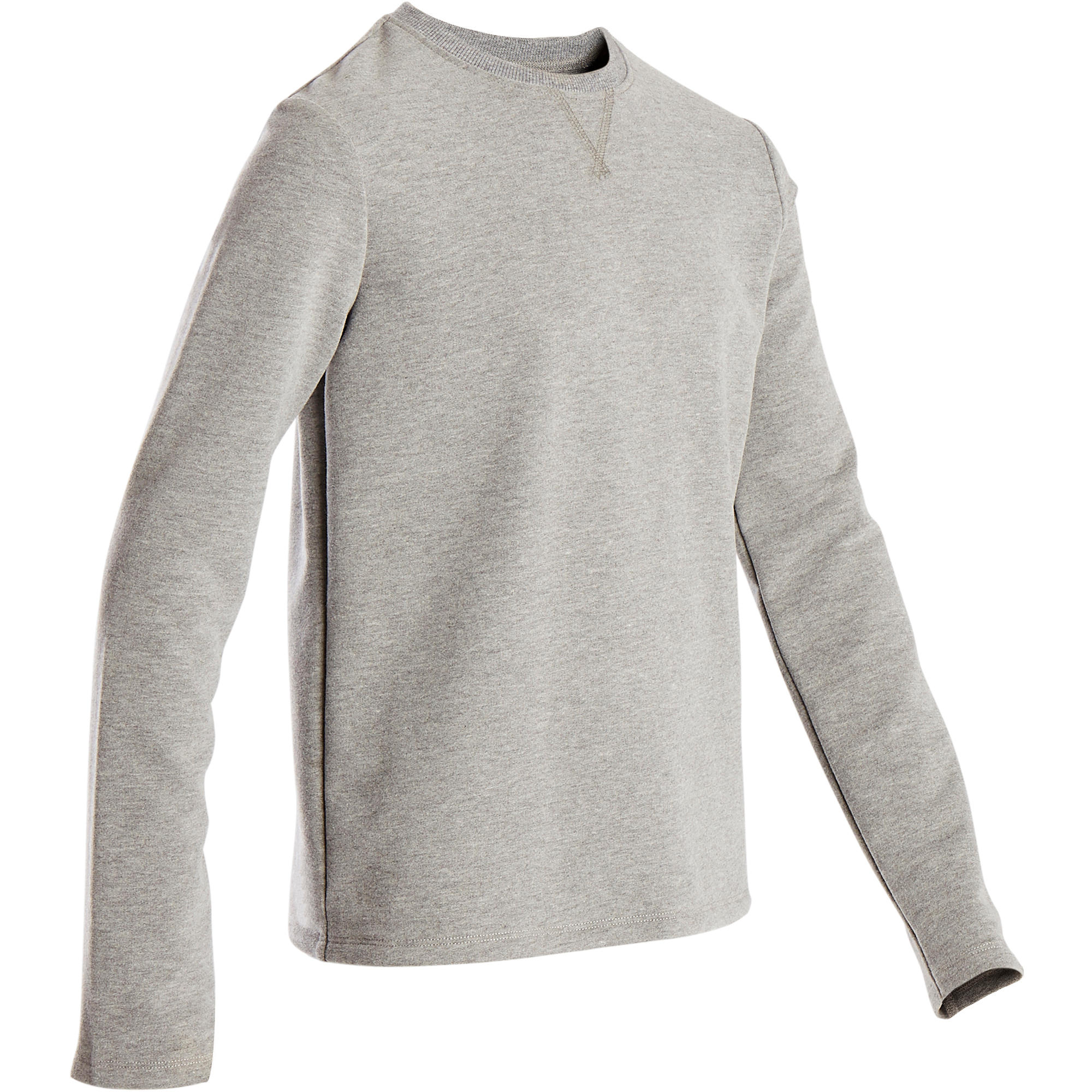 Boys' Gym Sweatshirt 100 - Light Grey - By DOMYOS | Decathlon