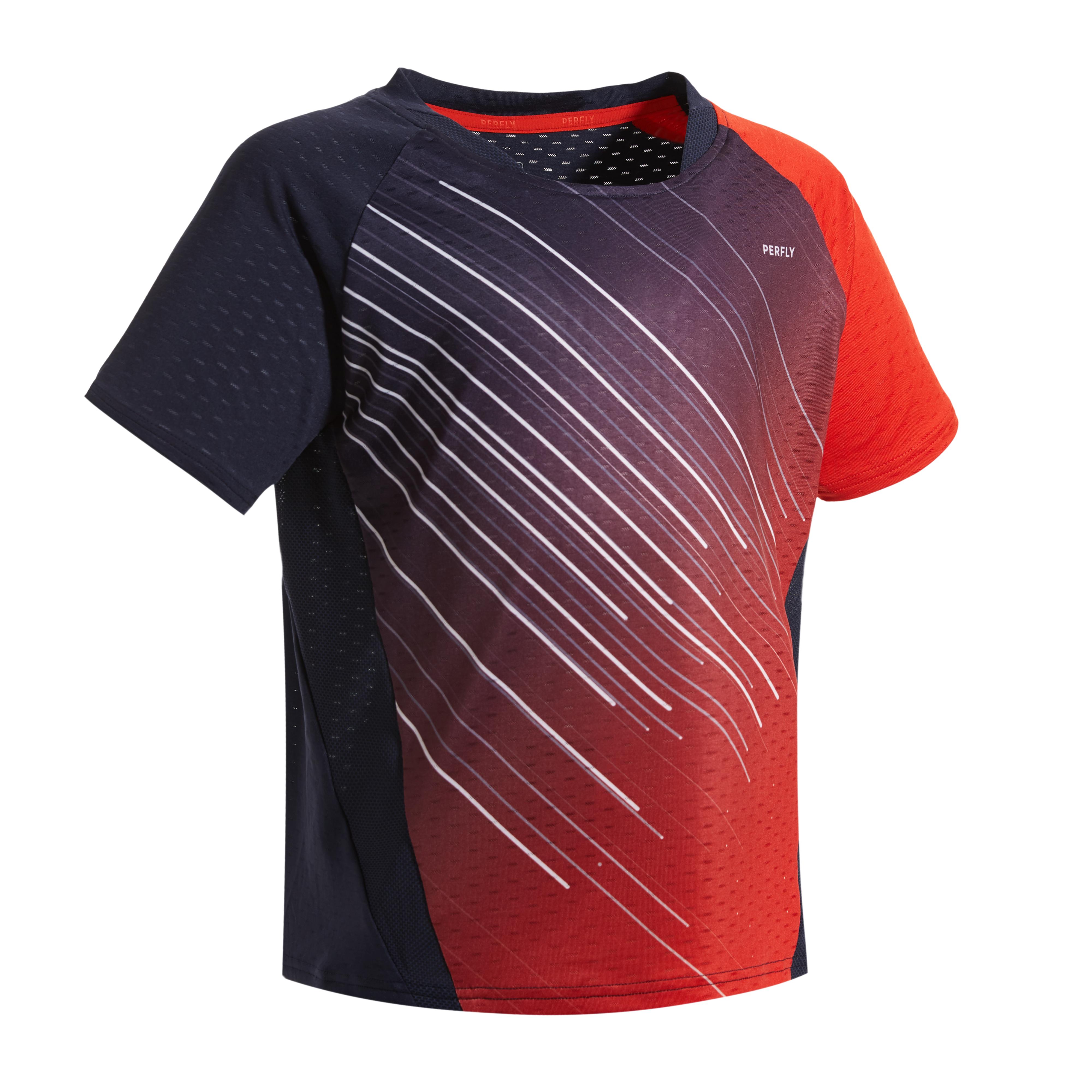 T-Shirt 560 Jr Navy Red - By PERFLY | Decathlon, Blue/red
