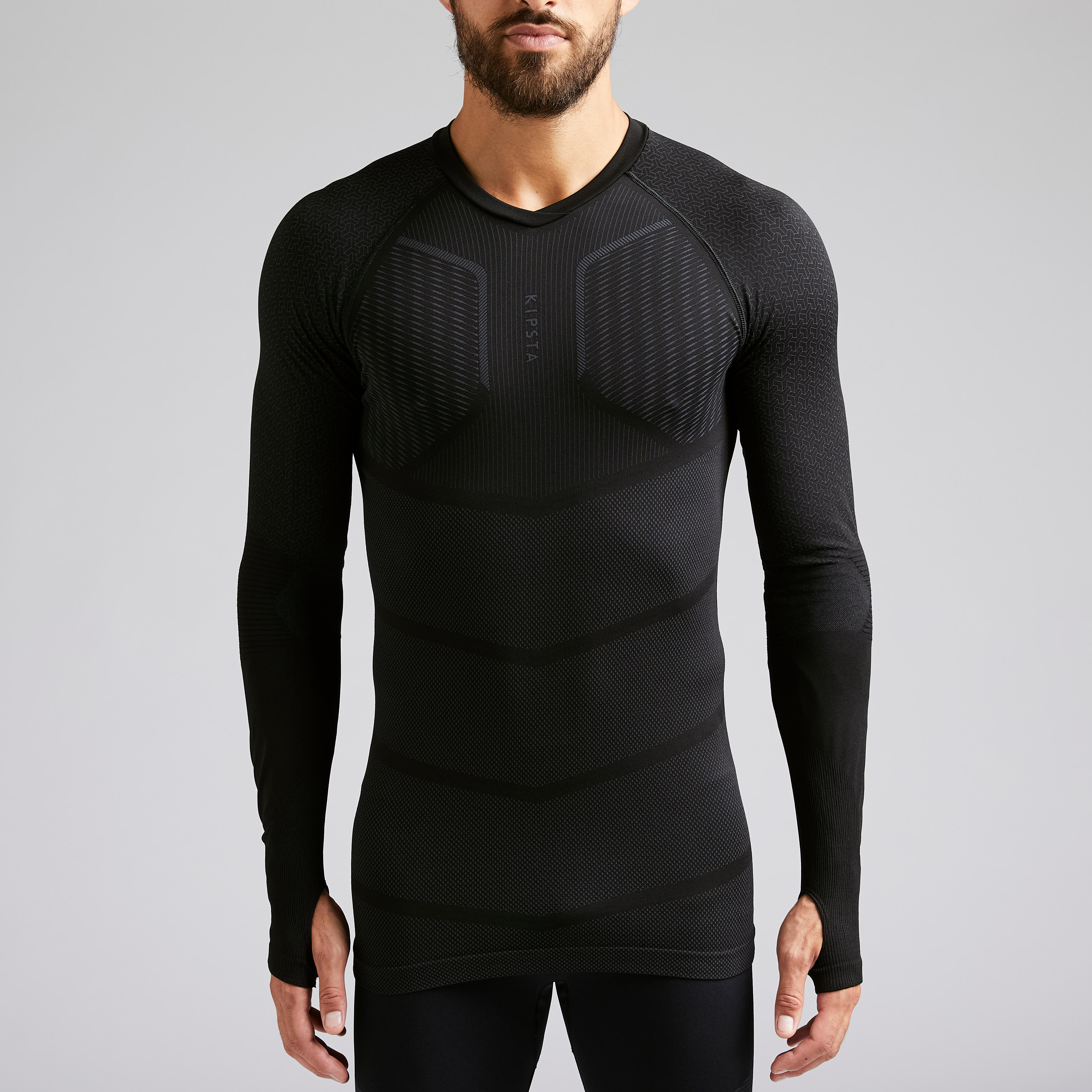 Men's Long-Sleeved Football Base Layer Top Keepdry 500 - Black - By KIPSTA | Decathlon
Men's Long-Sleeved Football Base Layer Top Keepdry 500 - Black - By KIPSTA | Decathlon
