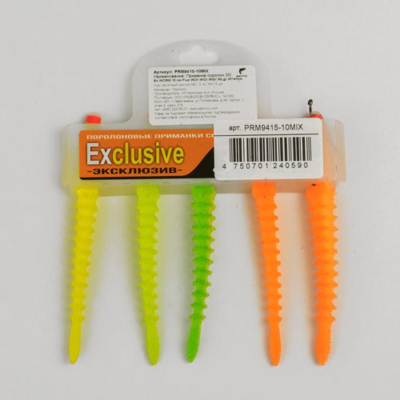 Приманки поролон. 3D Ex WORM FLUO 10см под офсет. крюч. №1, 2, 4_SLASH_MIX 5шт, X8614611
Приманки поролон. 3D Ex WORM FLUO 10см под офсет. крюч. №1, 2, 4_SLASH_MIX 5шт, X8614611