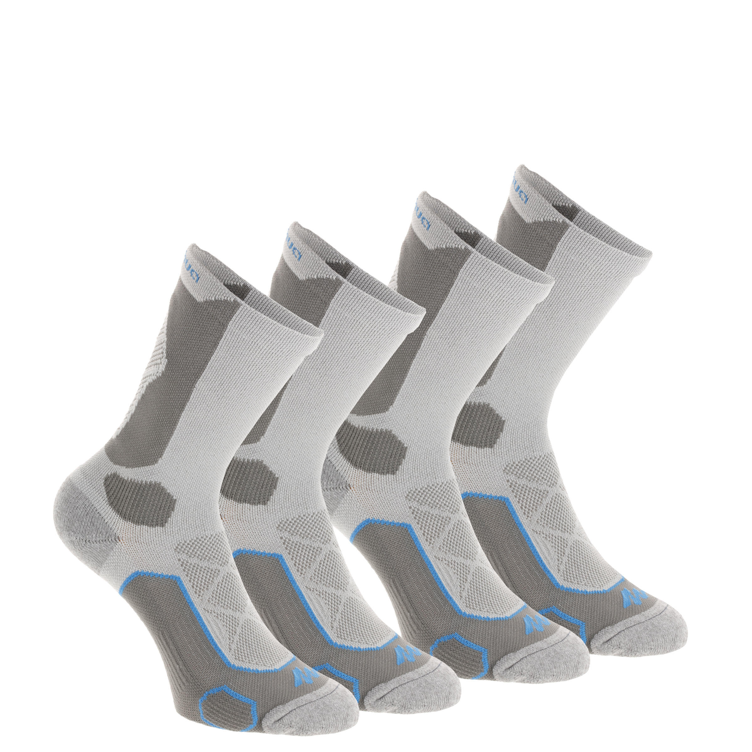 2 pairs of high length adult F500 mountain hiking socks in grey - By QUECHUA | Decathlon
2 pairs of high length adult F500 mountain hiking socks in grey - By QUECHUA | Decathlon