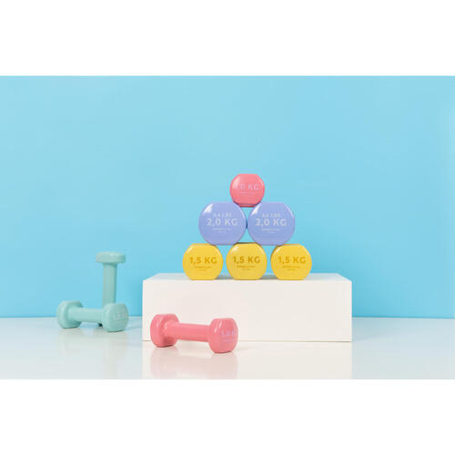DOMYOS Fitness 1 kg Dumbbells Twin Pack