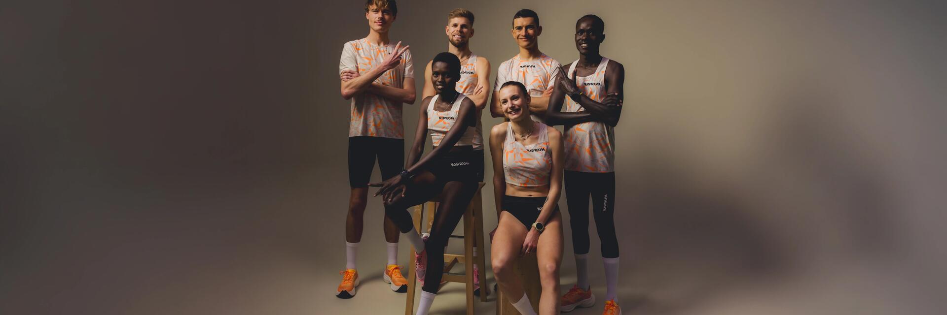 Sportowcy w odzieży marki Kiprun