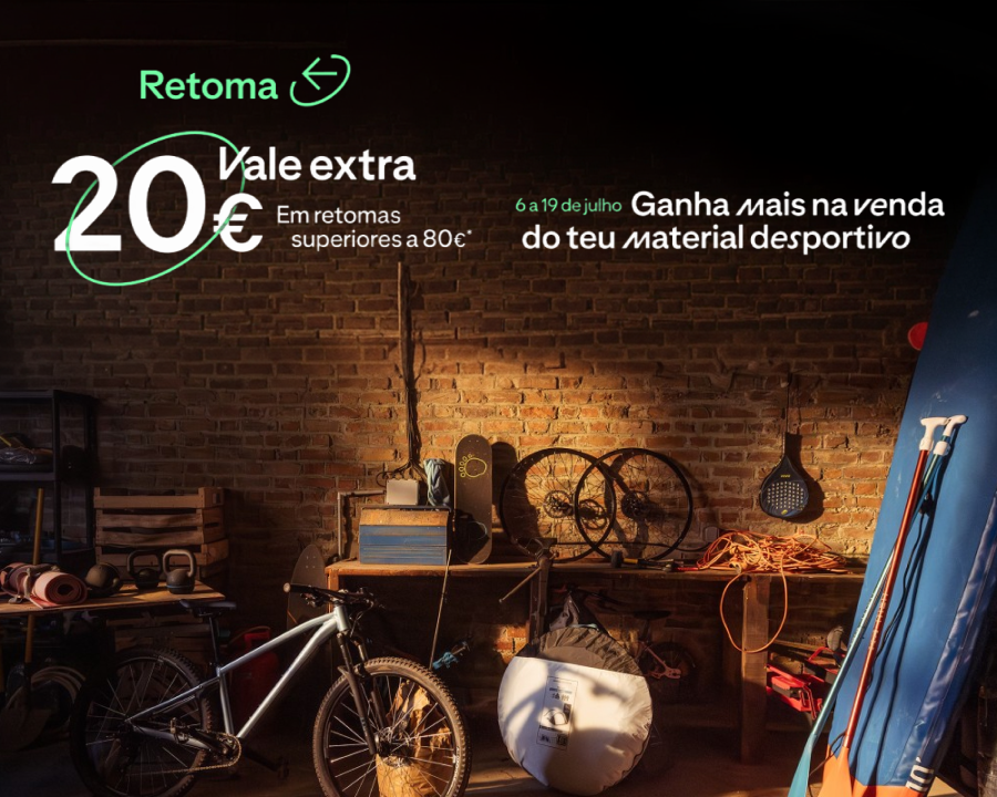 VALE 20€ EXTRA EM RETOMAS SUPERIORES A 80€