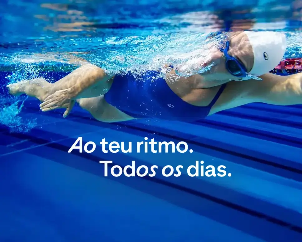 Produtos de Natação. Ao teu ritmo. Todos os dias.