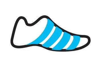 Pictogram showing foot support