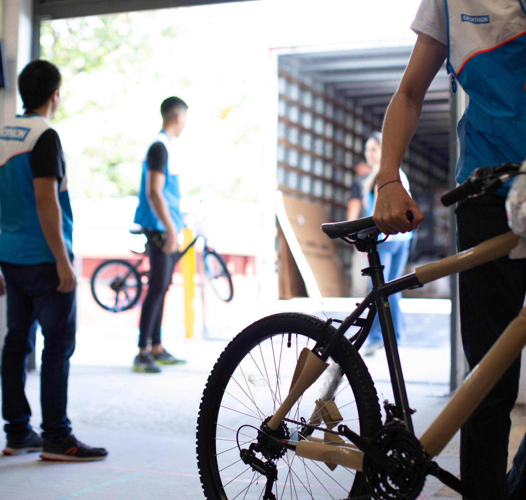 transporte rodoviário energia renovável decathlon