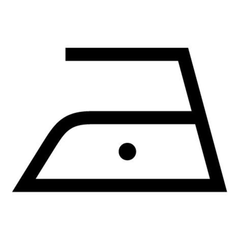 熨烫- 温度低於110 ℃,无蒸汽