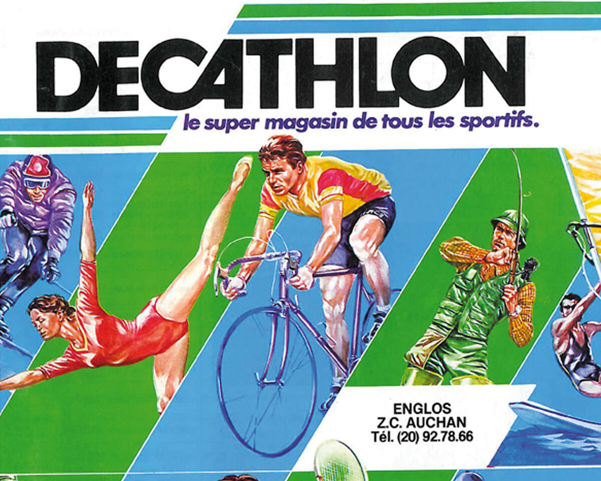 Illustration de plusieurs sports affiche publicitaire