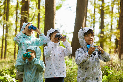 Picture of children holding binoculars
