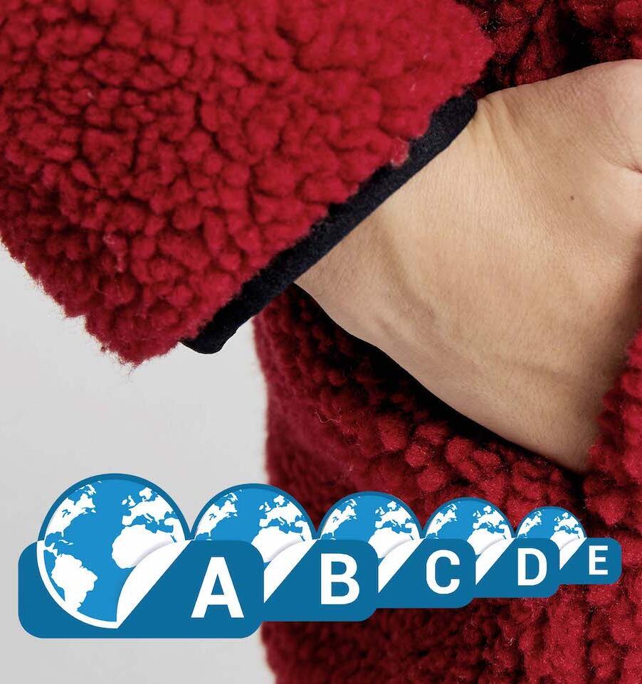Imagine cu afișajul impactului ecologic al unui pulover