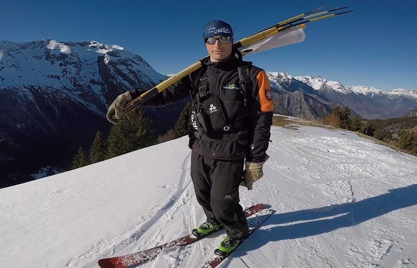 Yann, ski patrol member