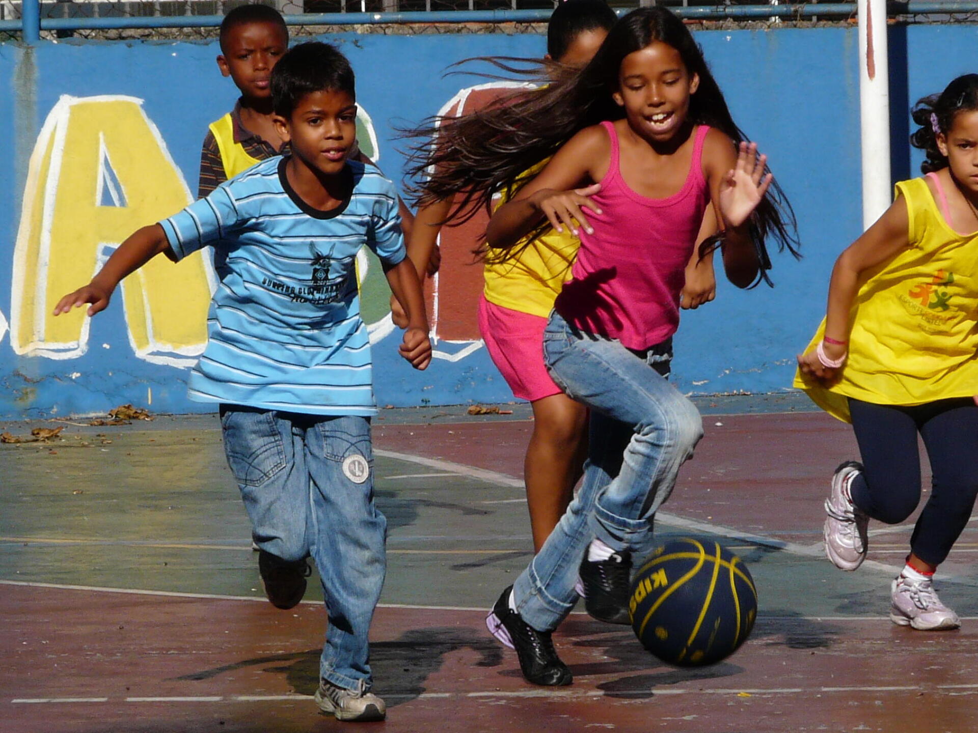 Picture of chidren playing football