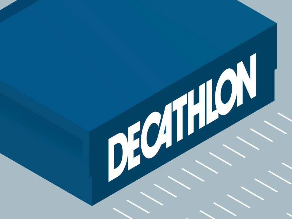 Illustration premier magasin bleu DECATHLON