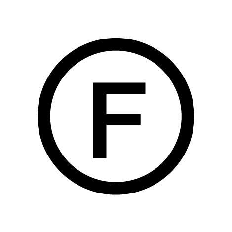 Nettoyage à sec par un professionnel au tétrachloroéthylène et à tous les solvants énumérés en face du symbole F. Traitement normal.