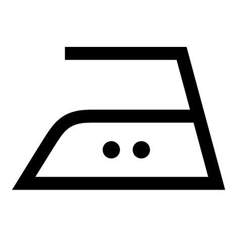 Se calcă la o temperatură maximă a fierului de călcat de 150°C.