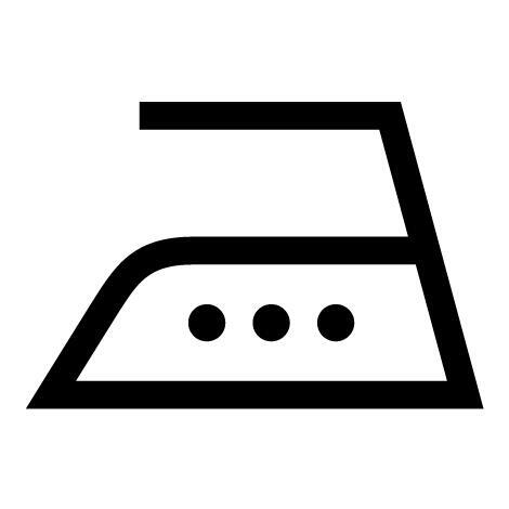Se calcă la o temperatură maximă a fierului de călcat de 200°C.