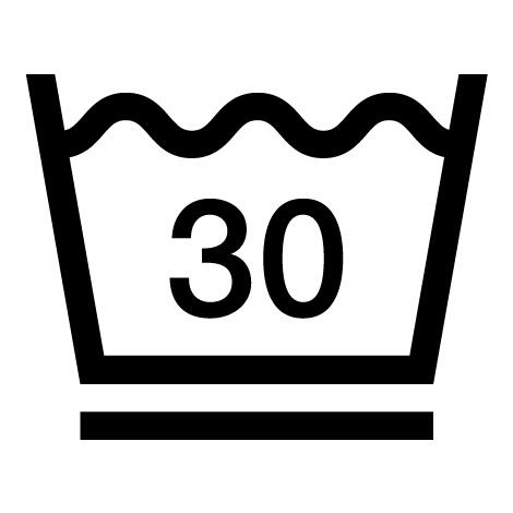 Température maximale de lavage de 30°C. Traitement modéré.