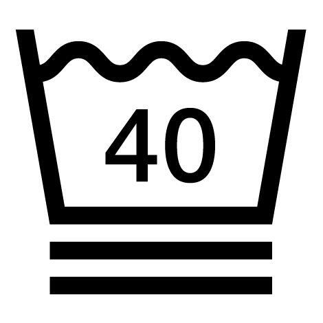 40 ° C maksimum yıkama sıcaklığı - Normal tedavi.
