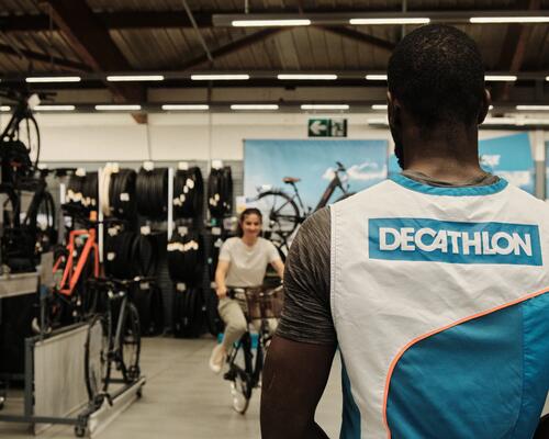  Foto de um colega de equipe do Decathlon