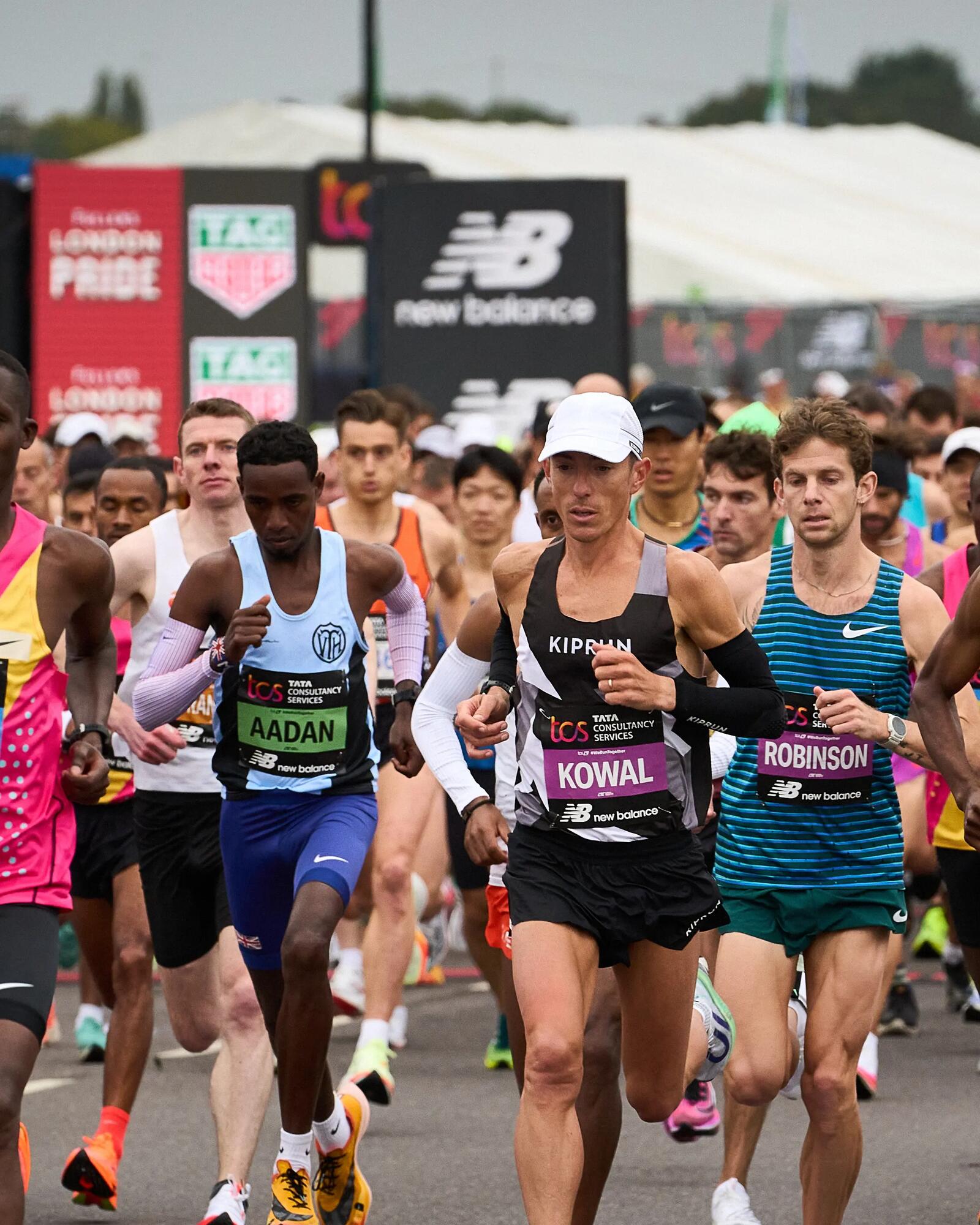 Tijdens de marathon