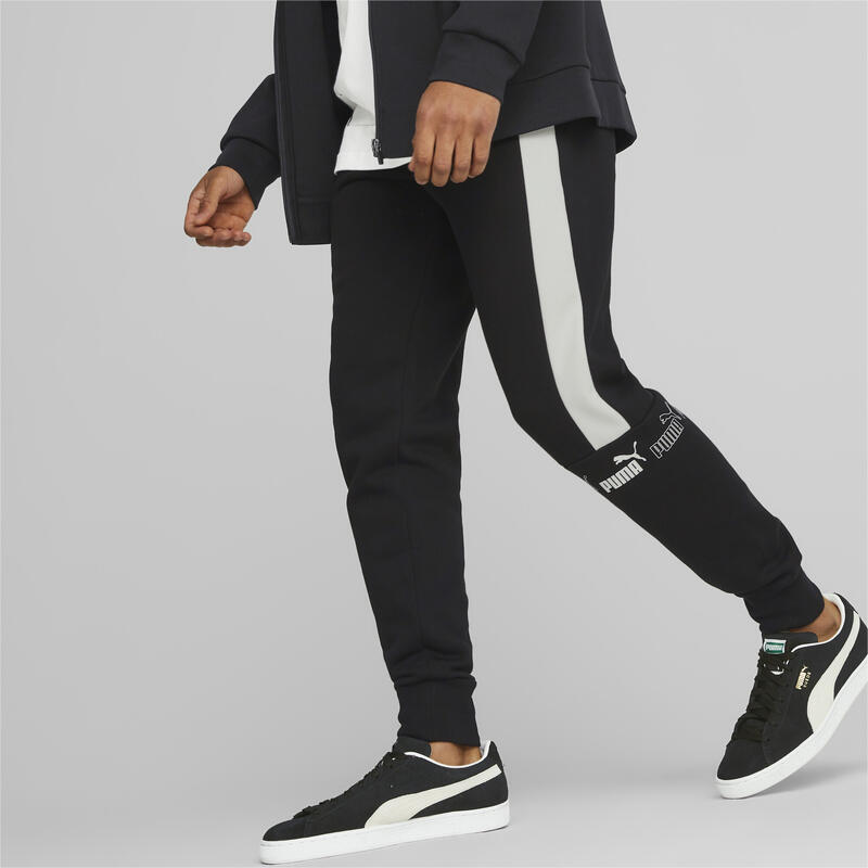 Pantalones Around the Block de forro polar Hombre PUMA Black White