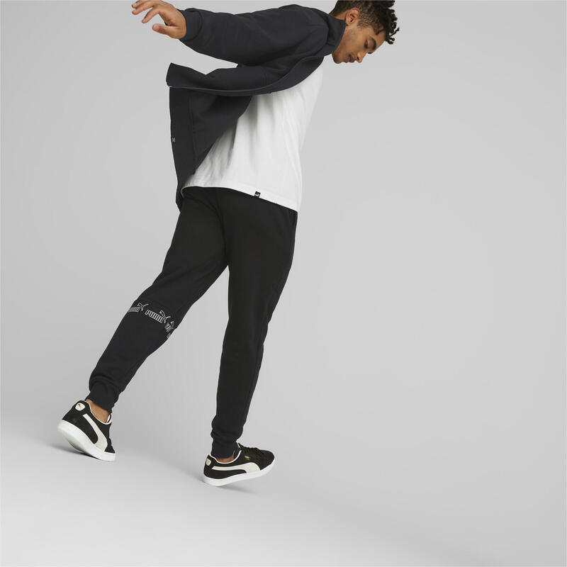 Around the Block Fleece nadrág Férfiak PUMA Black White