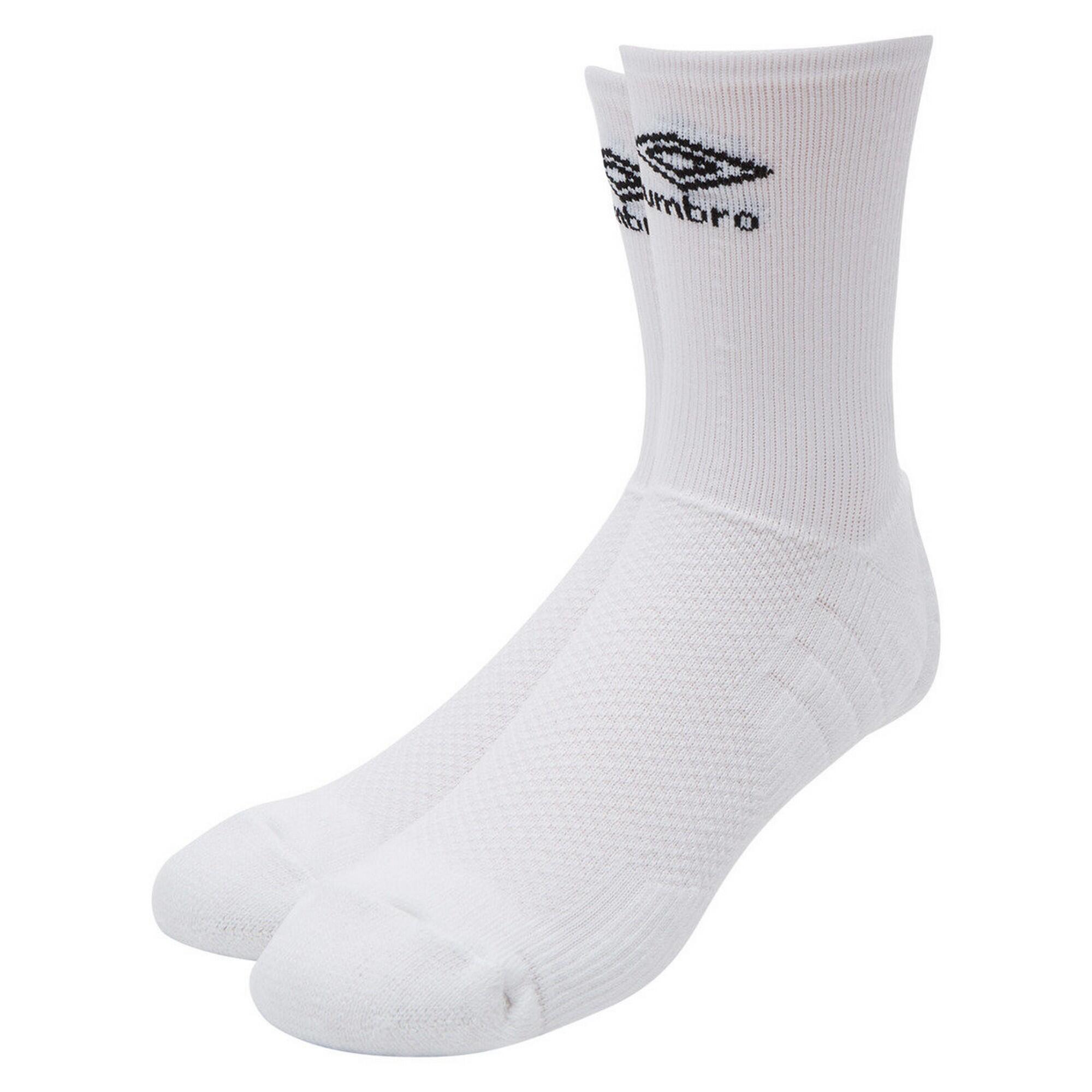 UMBRO Mens Pro Tech Logo Socks (White)