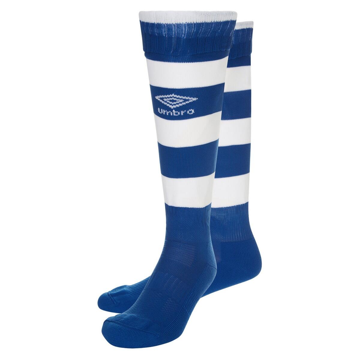 Childrens/Kids Hoop Stripe Socks (Royal Blue/White) 2/3