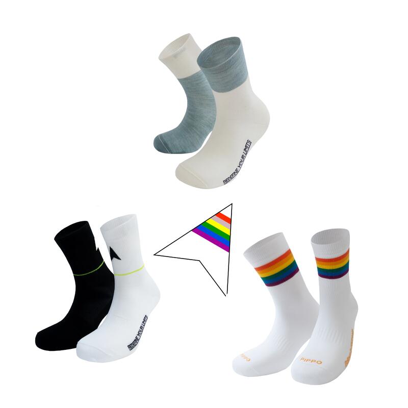 PIPPO AMSTERDAM RENNRAD SOCKEN BÜNDEL