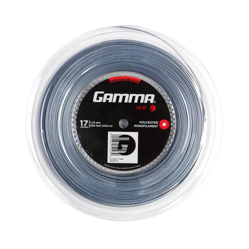Corda da Tennis monofilamento Gamma iO 17 (1,23) Silver