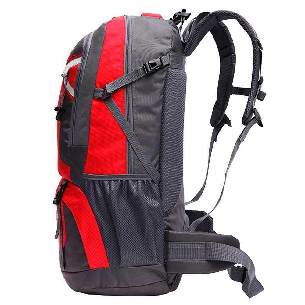 Mochila Roja 60 Litros Impermeable con Cierres Asas y Correas de Seguridad 2/3
