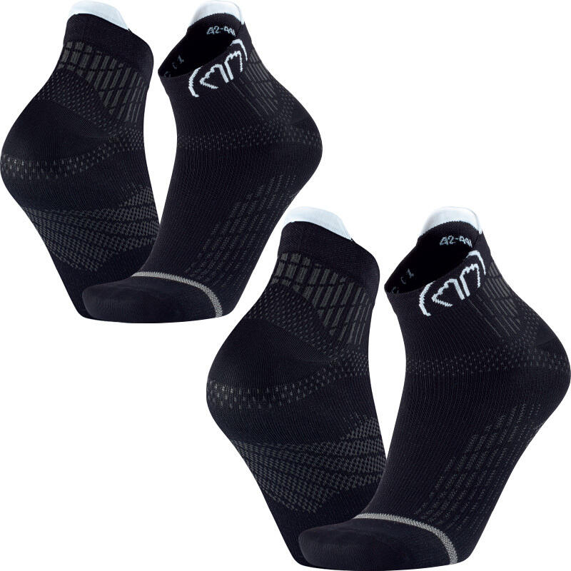 Skarpety do biegania dla doroslych Sidas Run Anatomic Ankle zestaw 2 par