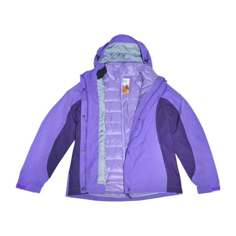 Thunder 女裝三合一防水保溫滑雪外套 - 紫色