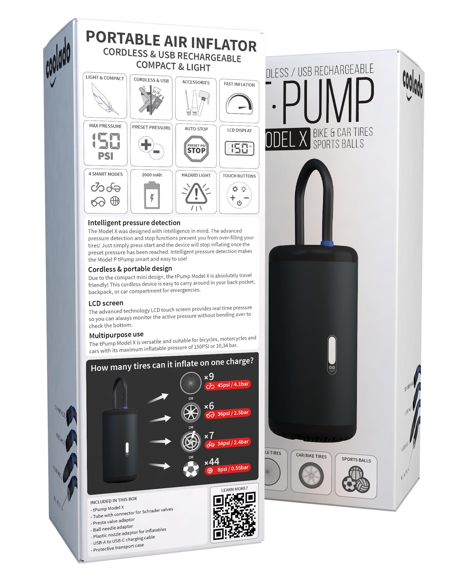 TPUMP X - La pompa per pneumatici intelligente - Ricaricabile 4/4