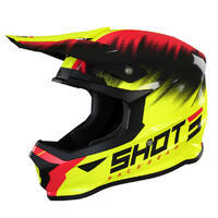 Casque Intégral - Furious Versus Neon Jaune/Rouge Enfant