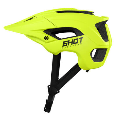 Helm shot climb fluogeel mat - helmmaat - m (54-58cm)