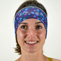 Bandeau Sport Femme Bleu Floral Ecoresponsable