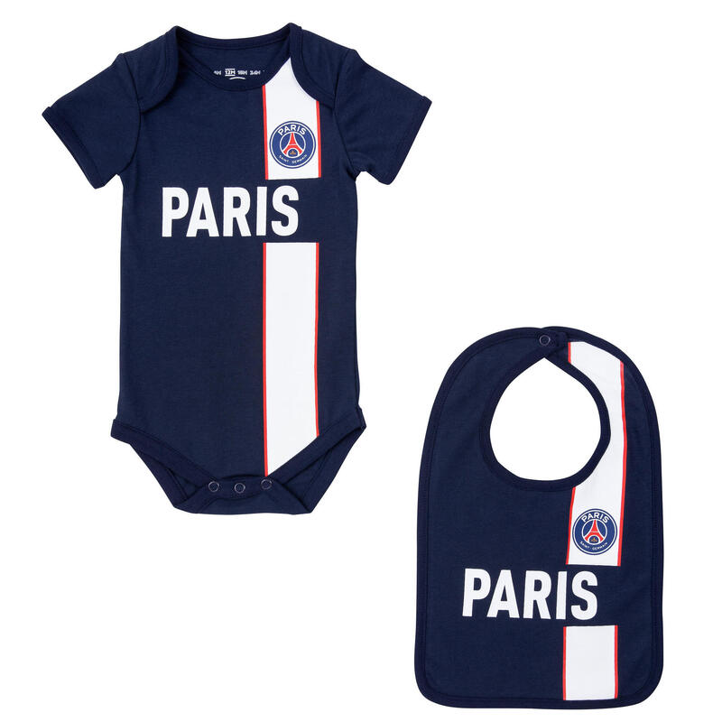 Body bavoir bébé garçon PSG - Collection officielle PARIS SAINT GERMAIN