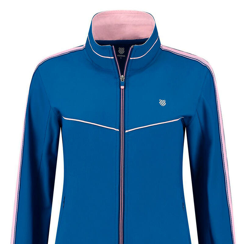 Chaqueta de tenis y padel mujer kswiss HYPERCOURT TRACKSUIT 3 azul