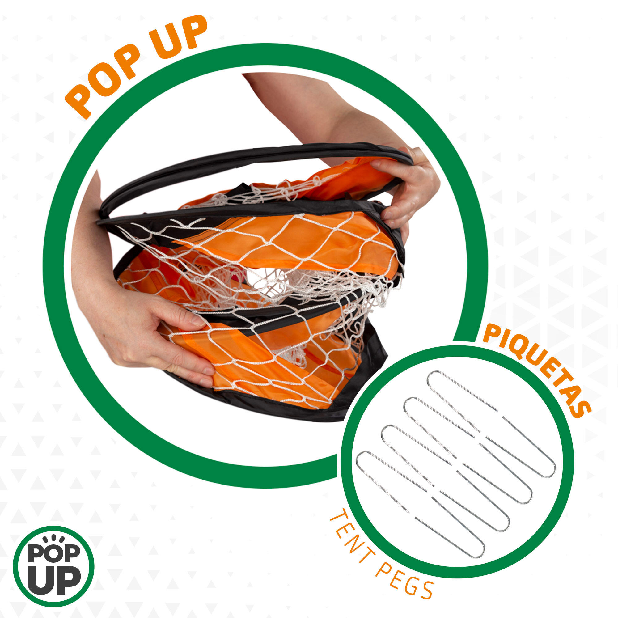 2 porte da calcio pop-up Aktive Sport 3/7
