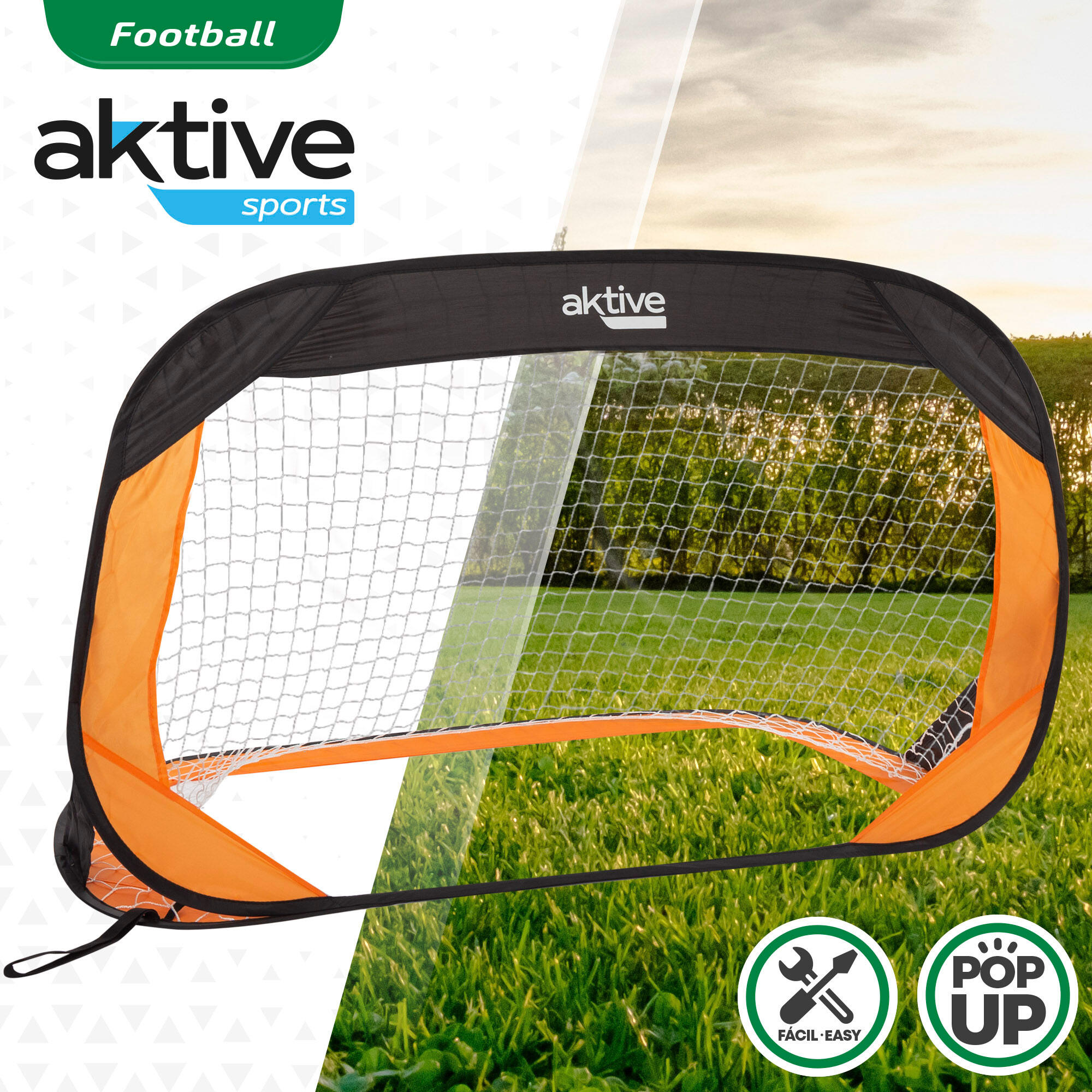 2 porte da calcio pop-up Aktive Sport 2/7