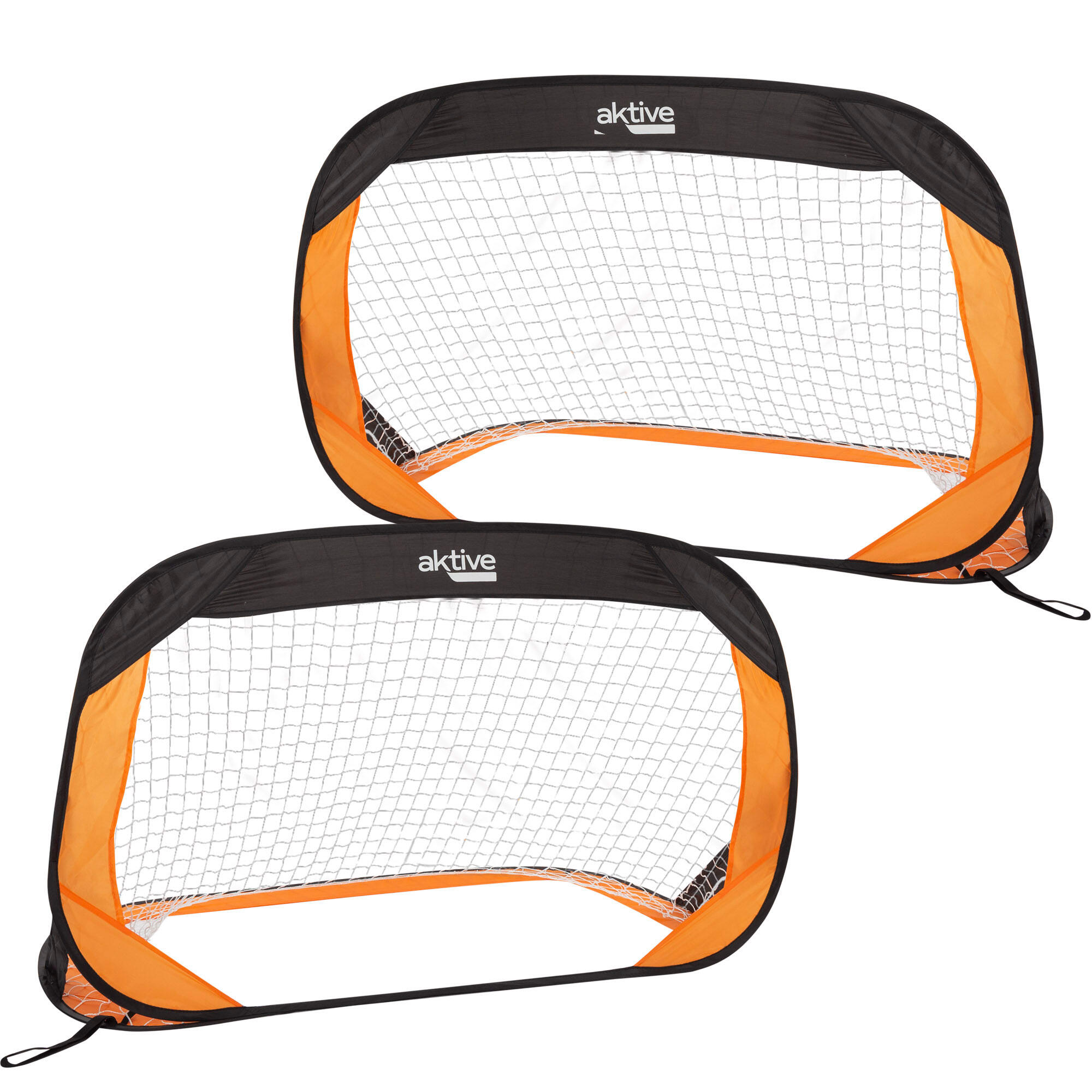 Set 2 Porte Da Calcio Pop-up 120x80 Cm Per Bambini E Adulti – Pieghevoli, Portatili, Con Picchetti E Borsa – Ideali Per Giardino, Spiaggia E Campeggio