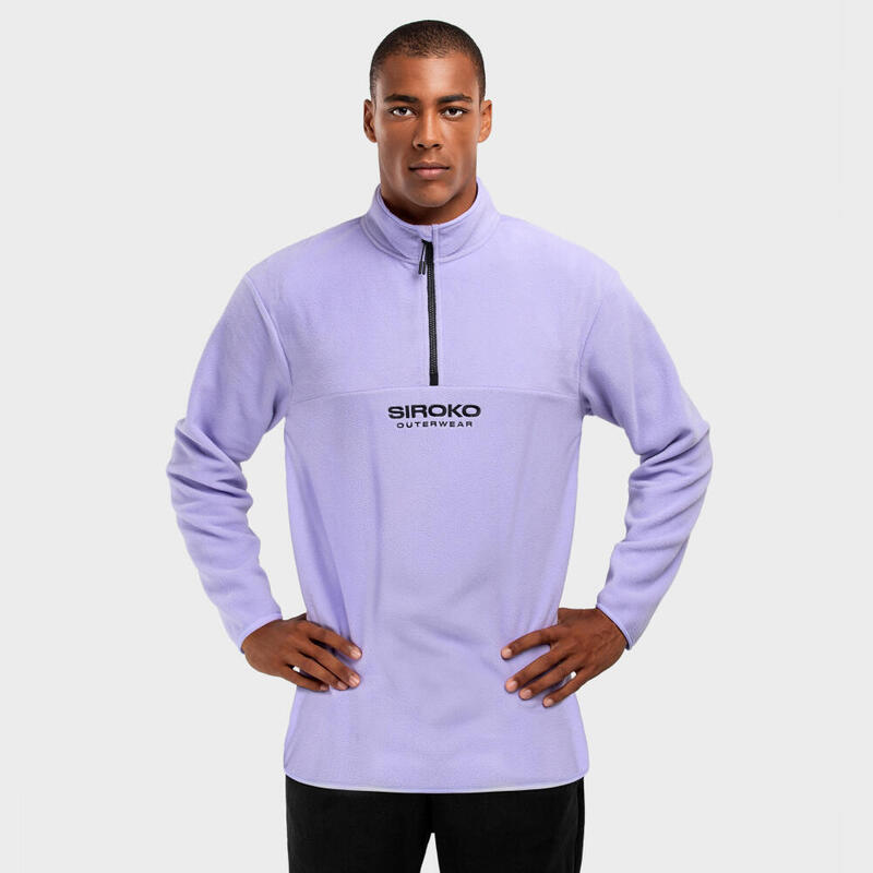 Herren Wintersport dicker fleecepullover für Aurora SIROKO Lavendel