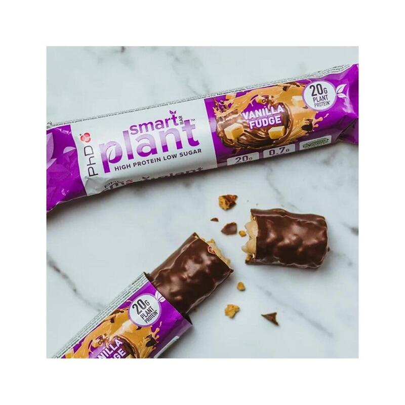 Barres vegan |  Barres vegan | Boîte smart bar plant (12X64g) | Vanille Caramel